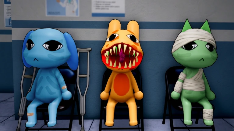 Animal Hospital Roblox clinic security view used to check an animal patient