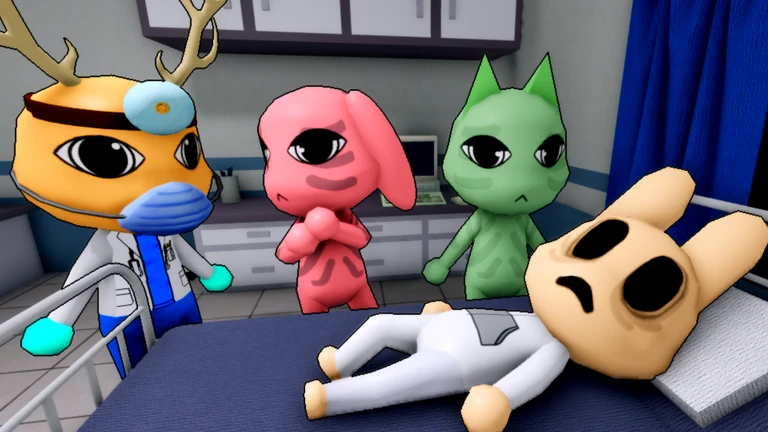 Animal Hospital Roblox night shift with animal patients inside the clinic