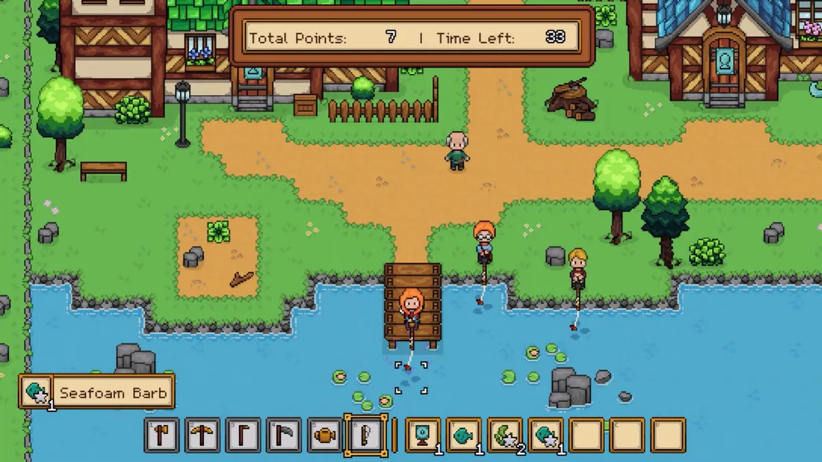 Seeds of Calamity fishing guide thumbnail with a town dock fishing spot
